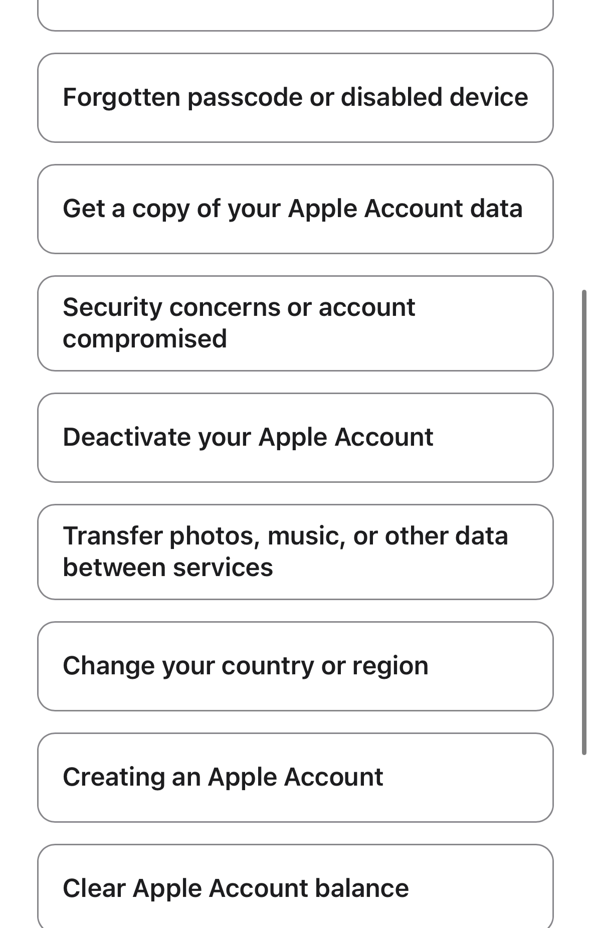 Выбор Clear Apple Account balance